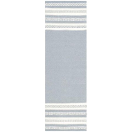 Safavieh Dhurries Hand Woven Flat Weave Rectangle Rug- Grey- 2 ft. 6 in. x 8 ft. DHU601B-28